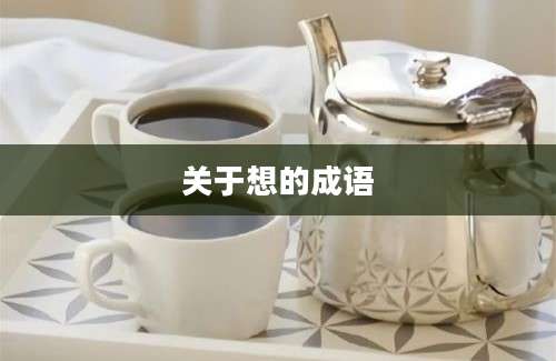 关于想的成语