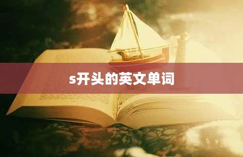 s开头的英文单词