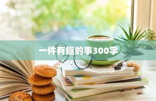 一件有趣的事300字