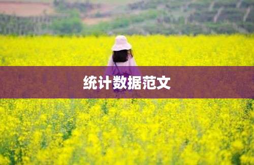 统计数据范文