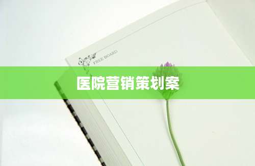 医院营销策划案