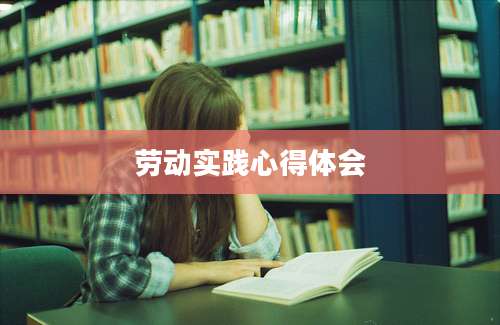 劳动实践心得体会