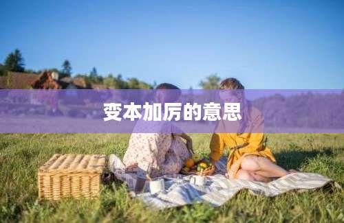 变本加厉的意思