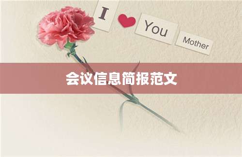 会议信息简报范文