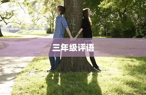 三年级评语