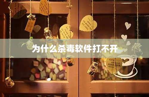为什么杀毒软件打不开