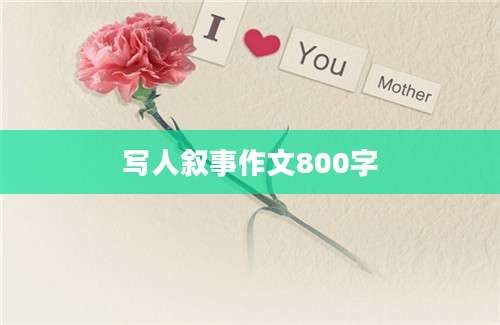 写人叙事作文800字