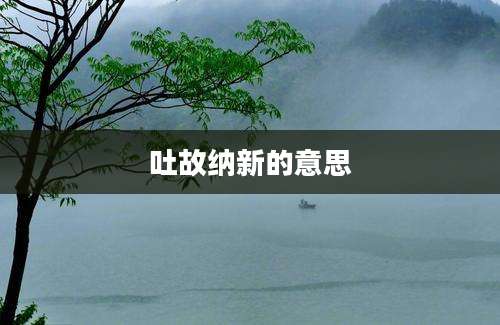 吐故纳新的意思