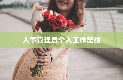 人事管理员个人工作总结