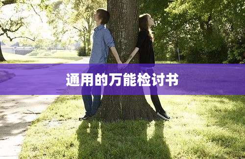 通用的万能检讨书