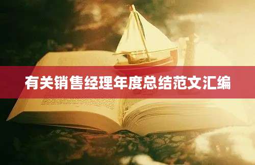 有关销售经理年度总结范文汇编