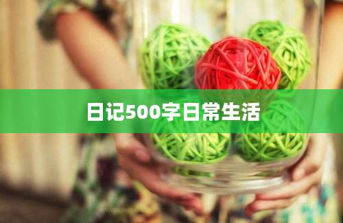日记500字日常生活