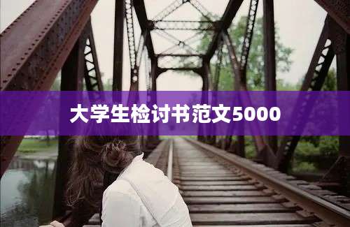 大学生检讨书范文5000