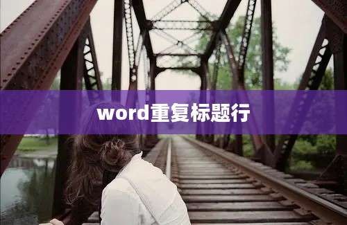 word重复标题行