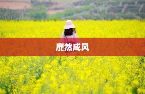 靡然成风