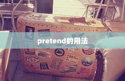 pretend的用法