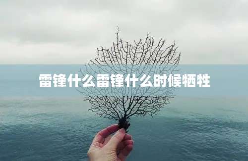 雷锋什么雷锋什么时候牺牲