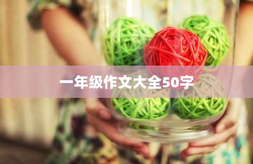 一年级作文大全50字