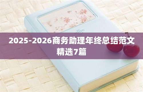 2025-2026商务助理年终总结范文精选7篇