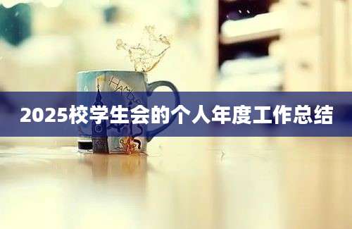 2025校学生会的个人年度工作总结