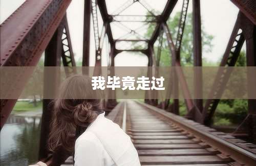 我毕竟走过