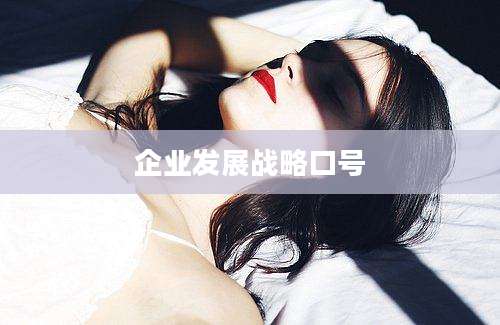 企业发展战略口号