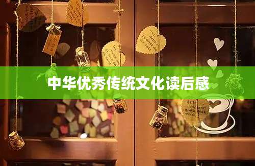 中华优秀传统文化读后感