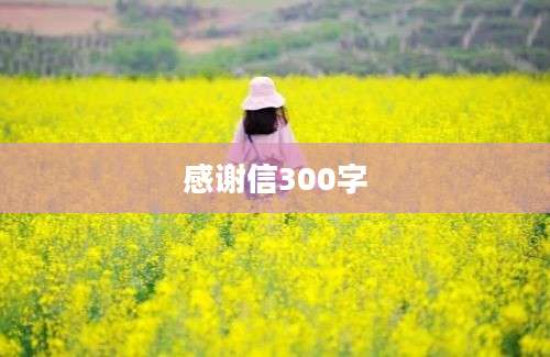 感谢信300字