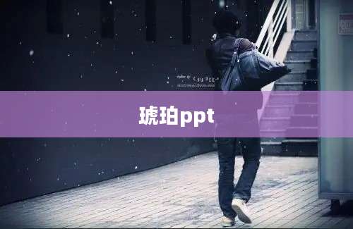 琥珀ppt