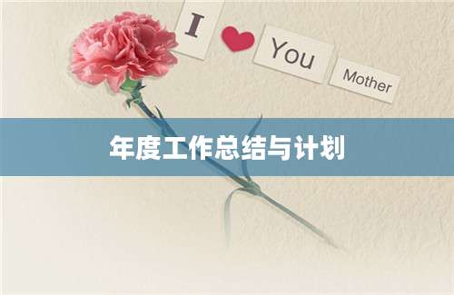年度工作总结与计划