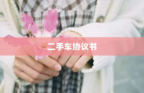 二手车协议书