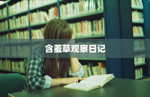 含羞草观察日记