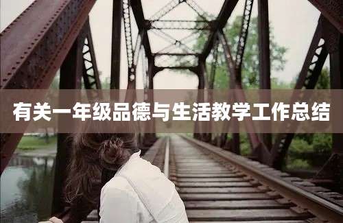 有关一年级品德与生活教学工作总结