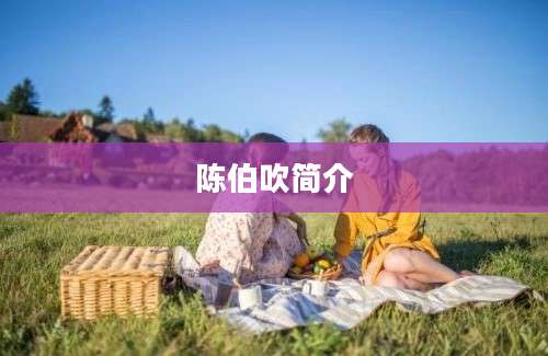 陈伯吹简介