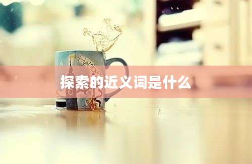 探索的近义词是什么