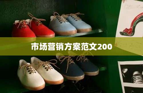 市场营销方案范文200