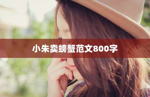 小朱卖螃蟹范文800字