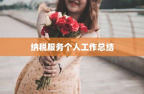纳税服务个人工作总结