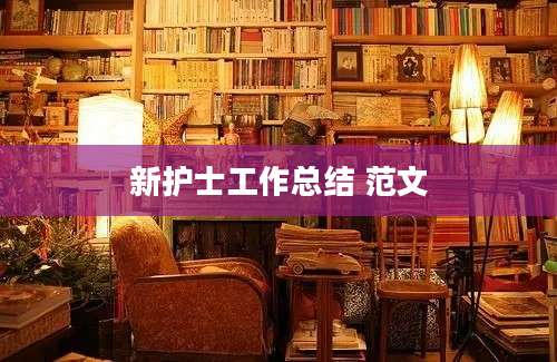 新护士工作总结 范文