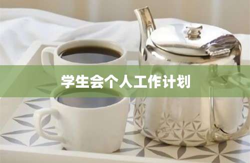 学生会个人工作计划