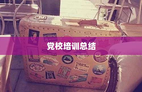 党校培训总结