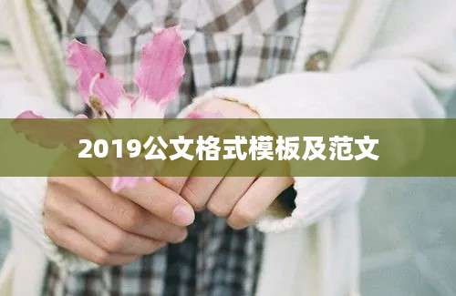 2019公文格式模板及范文