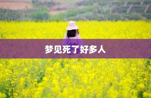 梦见死了好多人