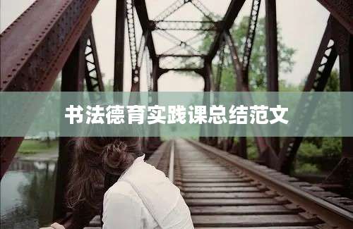 书法德育实践课总结范文