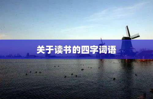 关于读书的四字词语