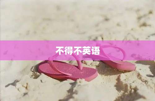 不得不英语