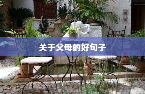 关于父母的好句子