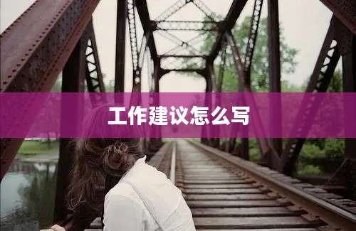 工作建议怎么写