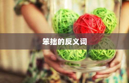 笨拙的反义词