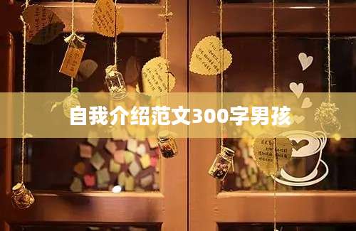 自我介绍范文300字男孩